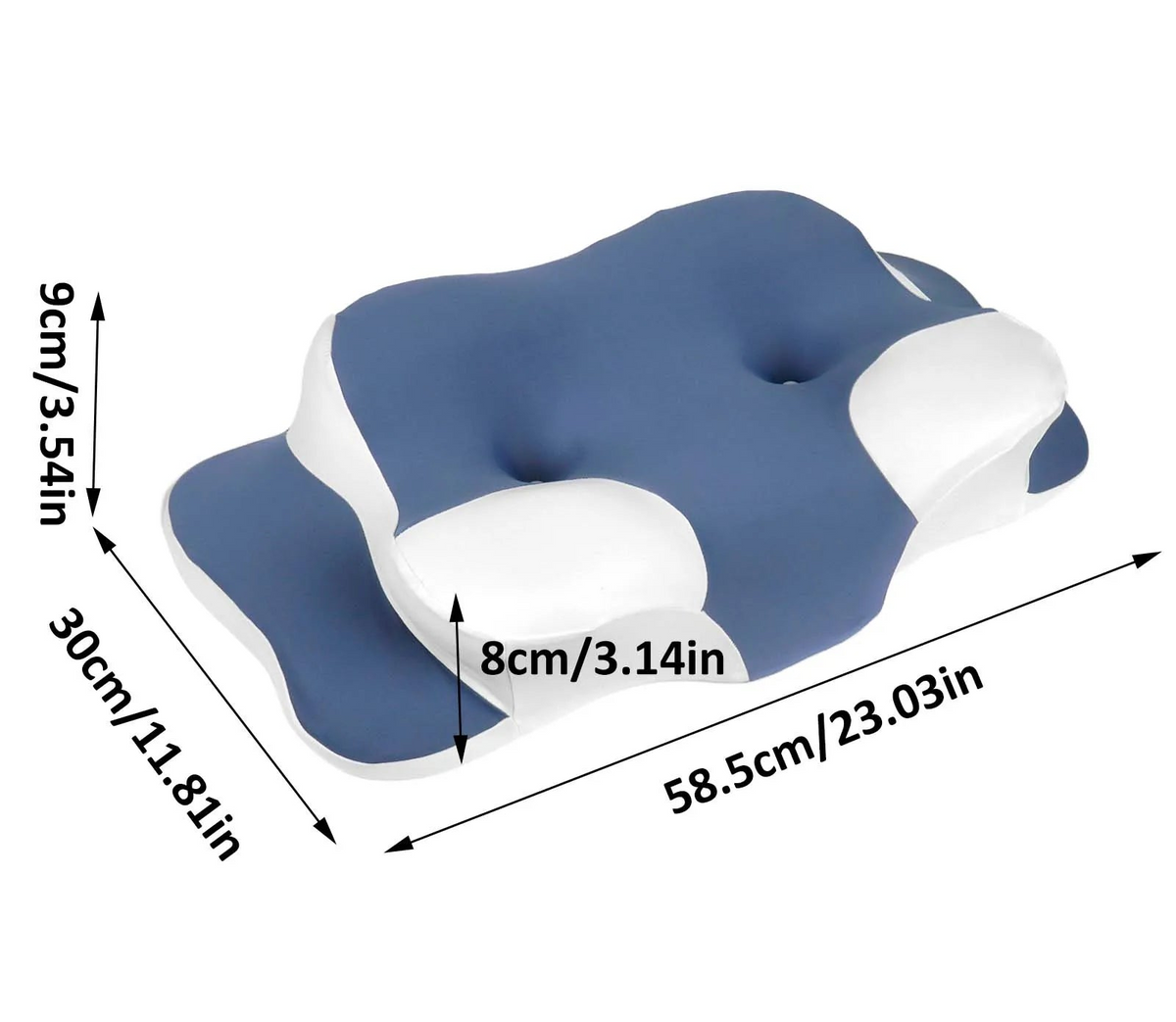 Oreiller ergonomique en mousse à mémoire de forme