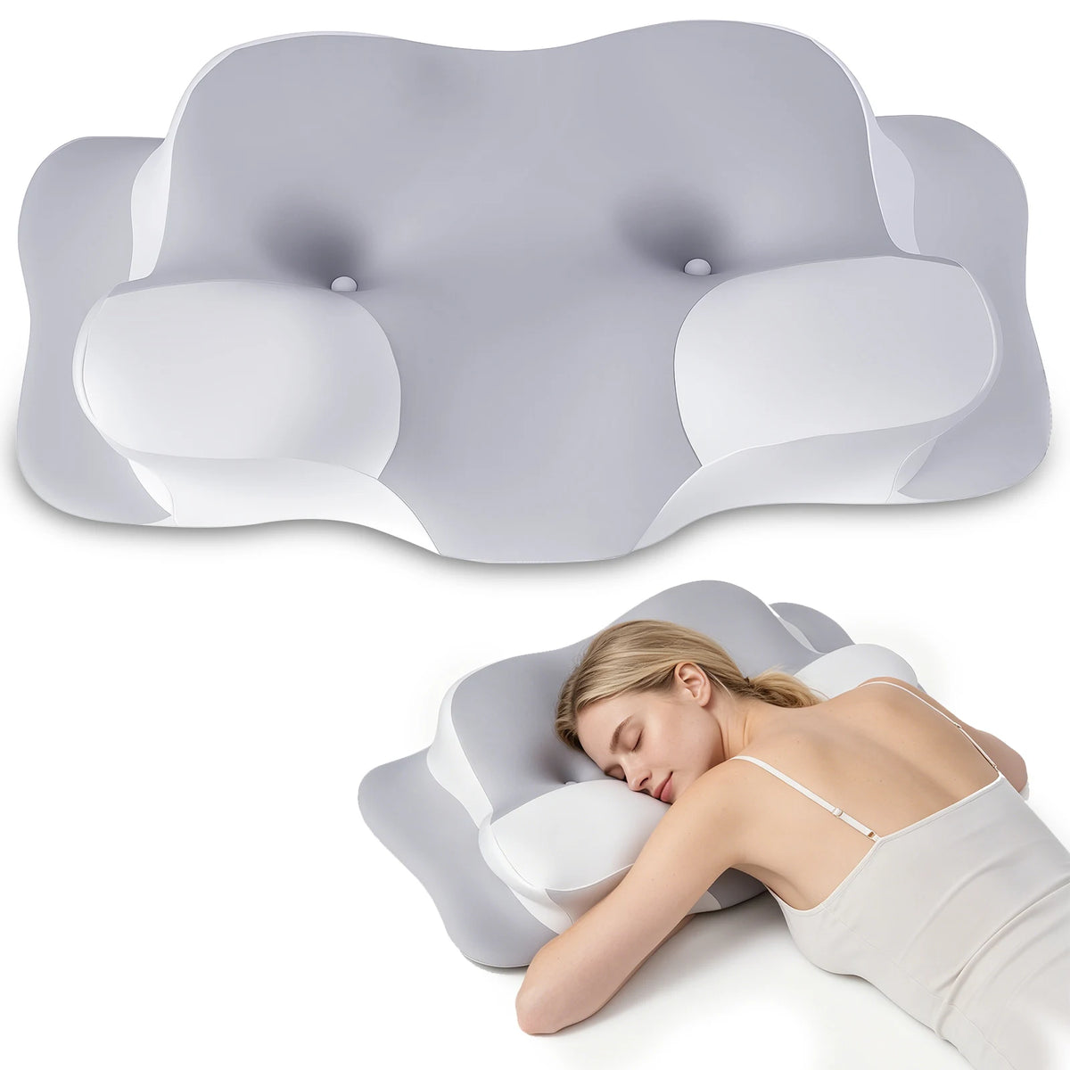 Oreiller ergonomique en mousse à mémoire de forme