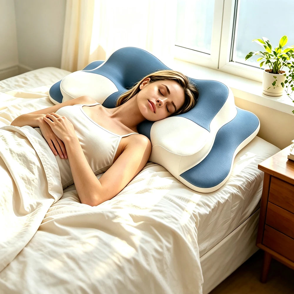 Oreiller ergonomique en mousse à mémoire de forme