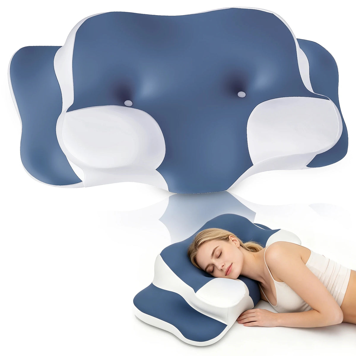 Oreiller ergonomique en mousse à mémoire de forme
