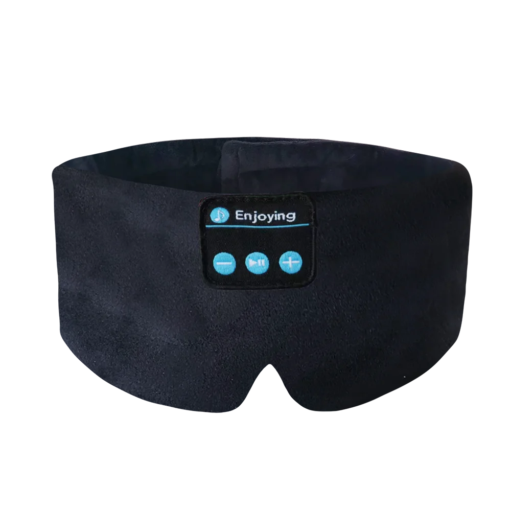 Masque de sommeil Bluetooth doux, casque sans fil pour le sommeil, le voyage et la méditation,