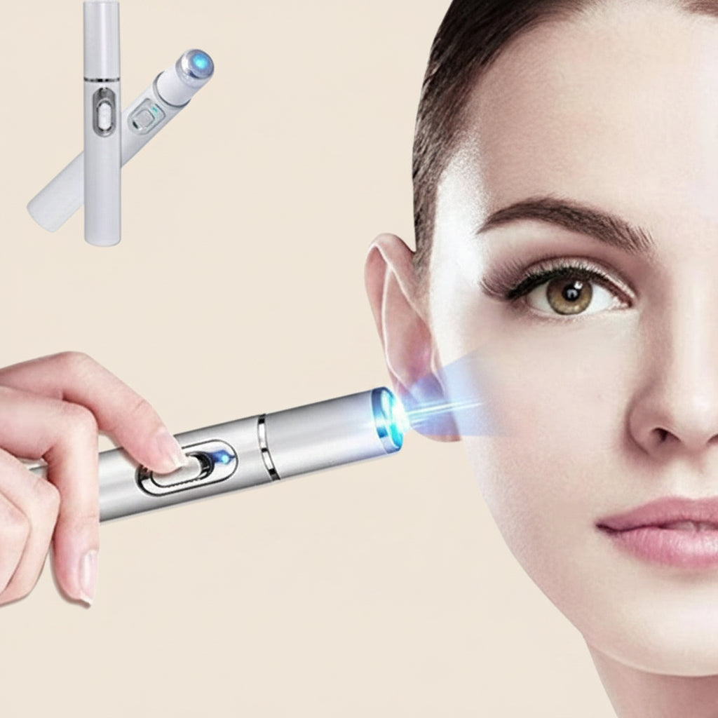 Stylo laser anti-acné et thérapie du visage par luminothérapie LED bleue