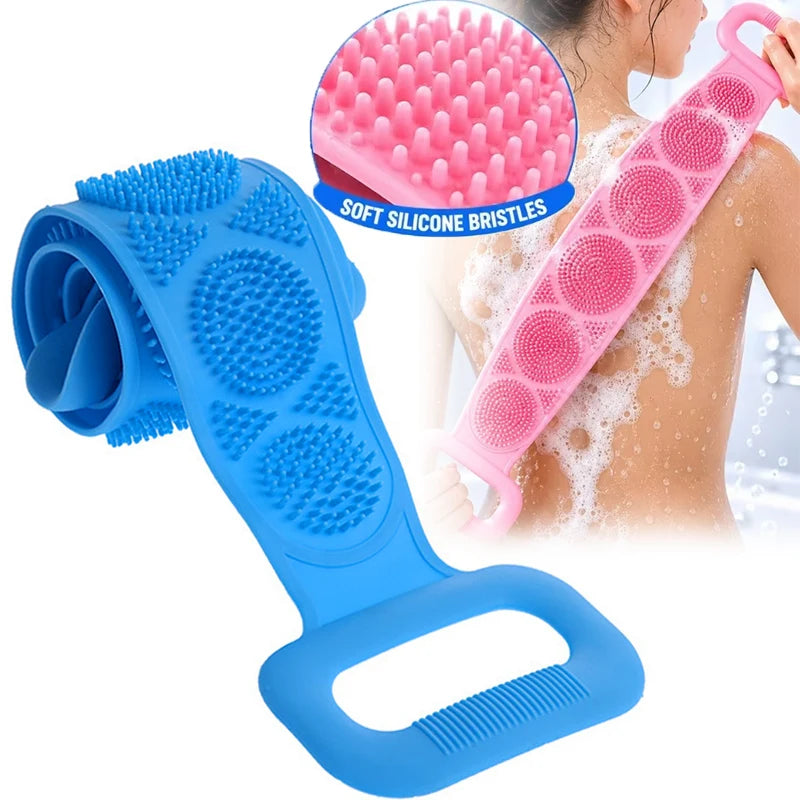 Brosse exfoliante en silicone pour le dos
