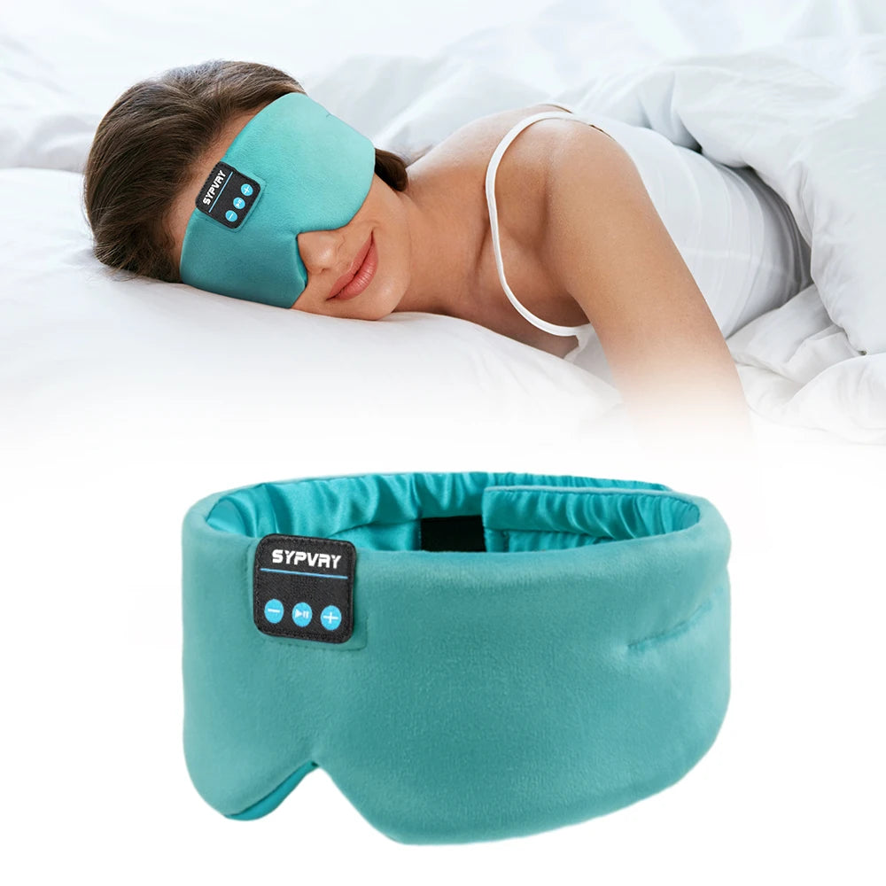 Masque de sommeil Bluetooth doux, casque sans fil pour le sommeil, le voyag et la méditation