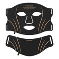 Masque facial LED portable en silicone à 7 couleurs pour la thérapie par la lumière