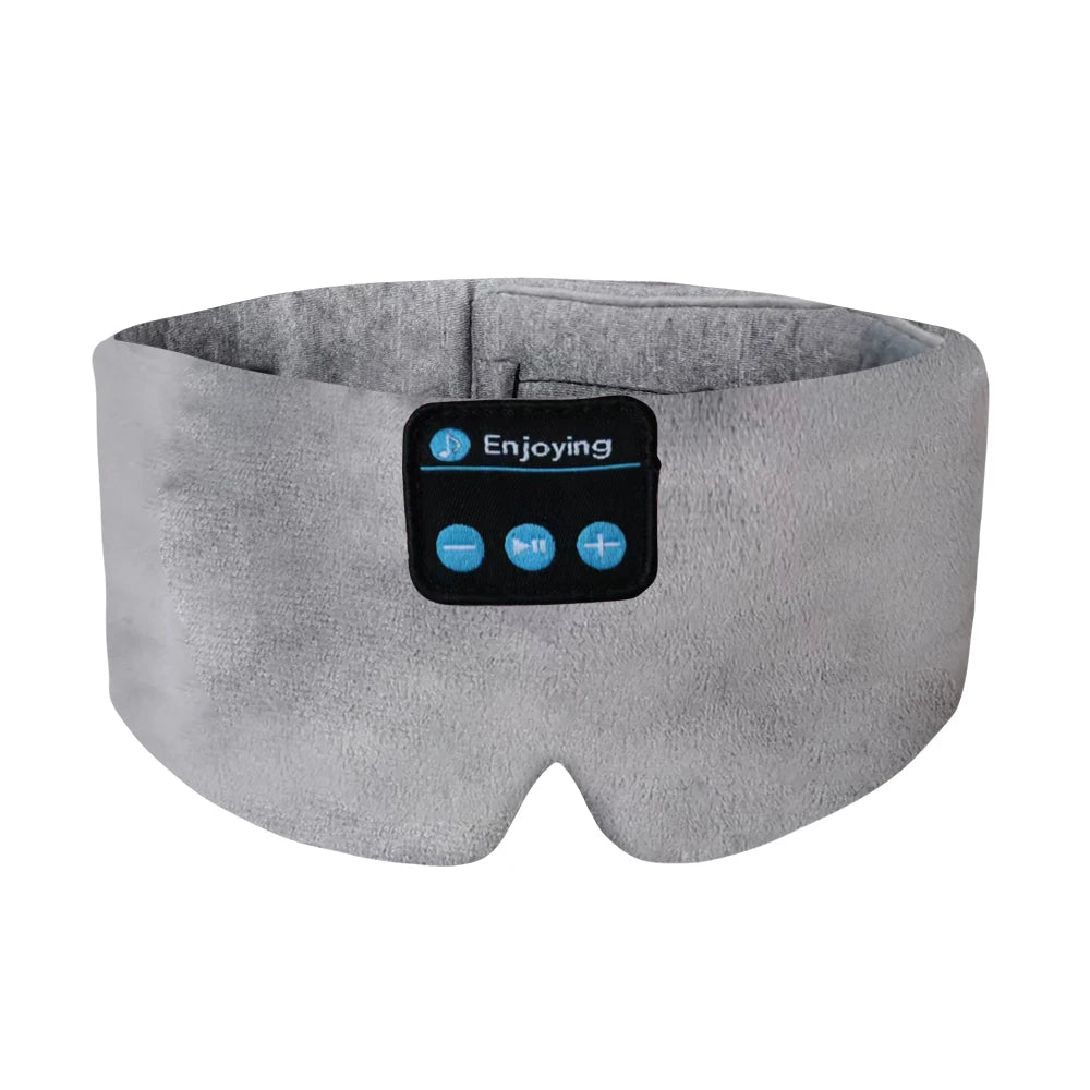 Masque de sommeil Bluetooth doux, casque sans fil pour le sommeil, le voyage et la méditation,
