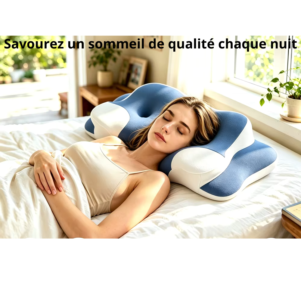 Oreiller ergonomique en mousse à mémoire de forme