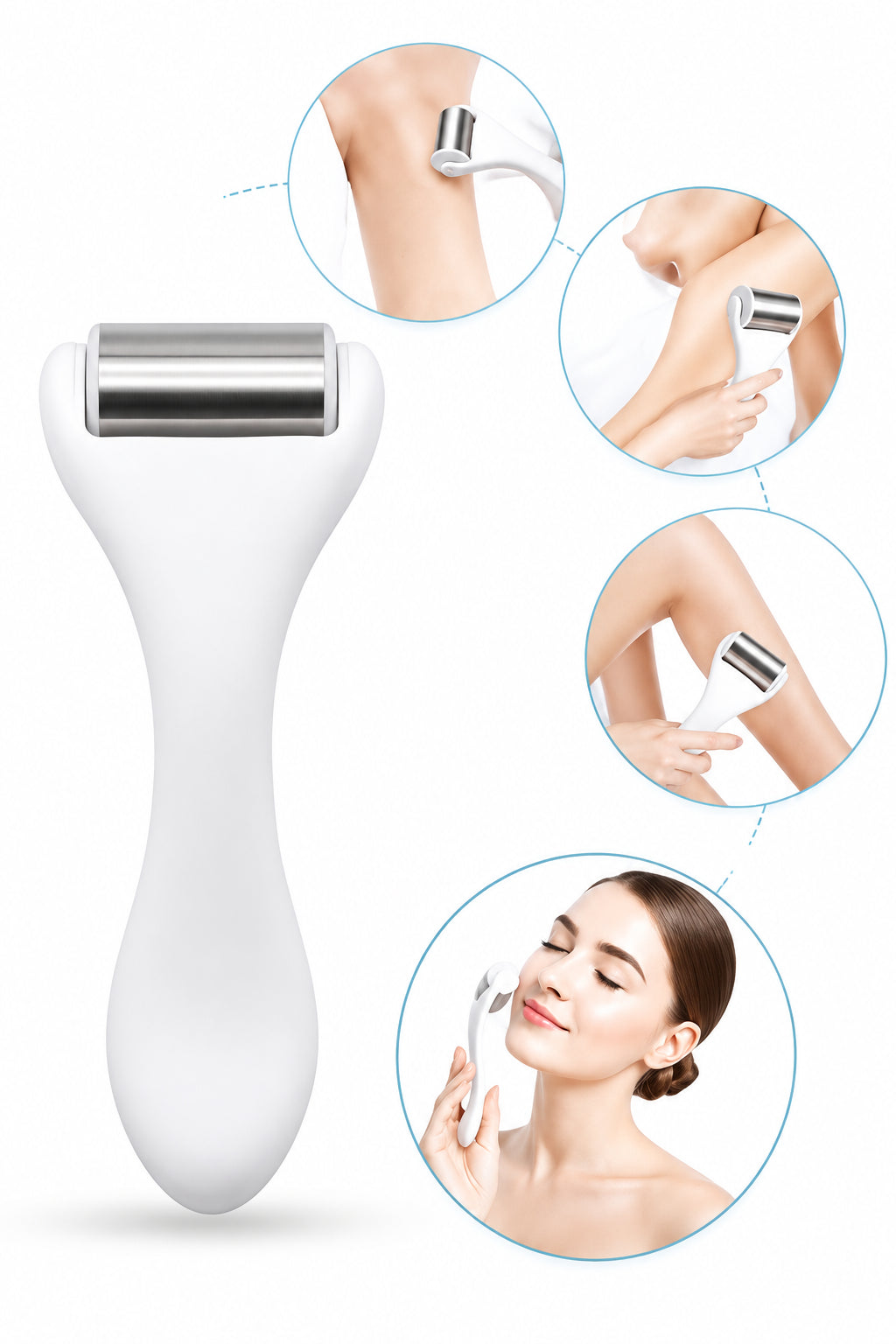 Rouleau masseur de glace fraîche pour soins du visage
