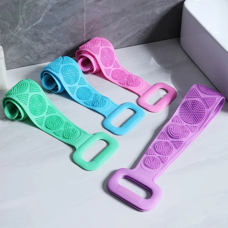 Brosse exfoliante en silicone pour le dos