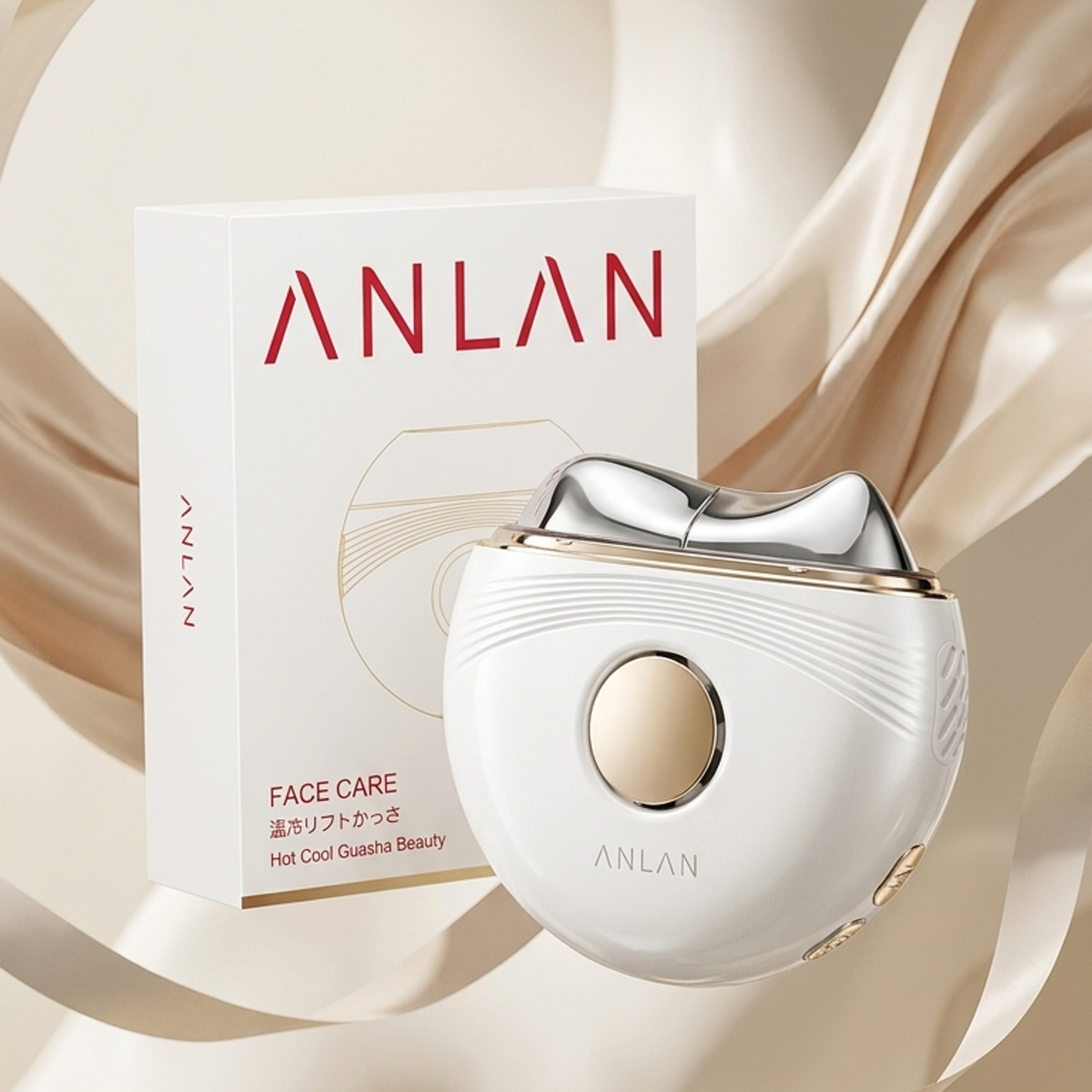 Masseur électrique Guasha EMS pour le visage lifting anti-âge raffermissement de la peau