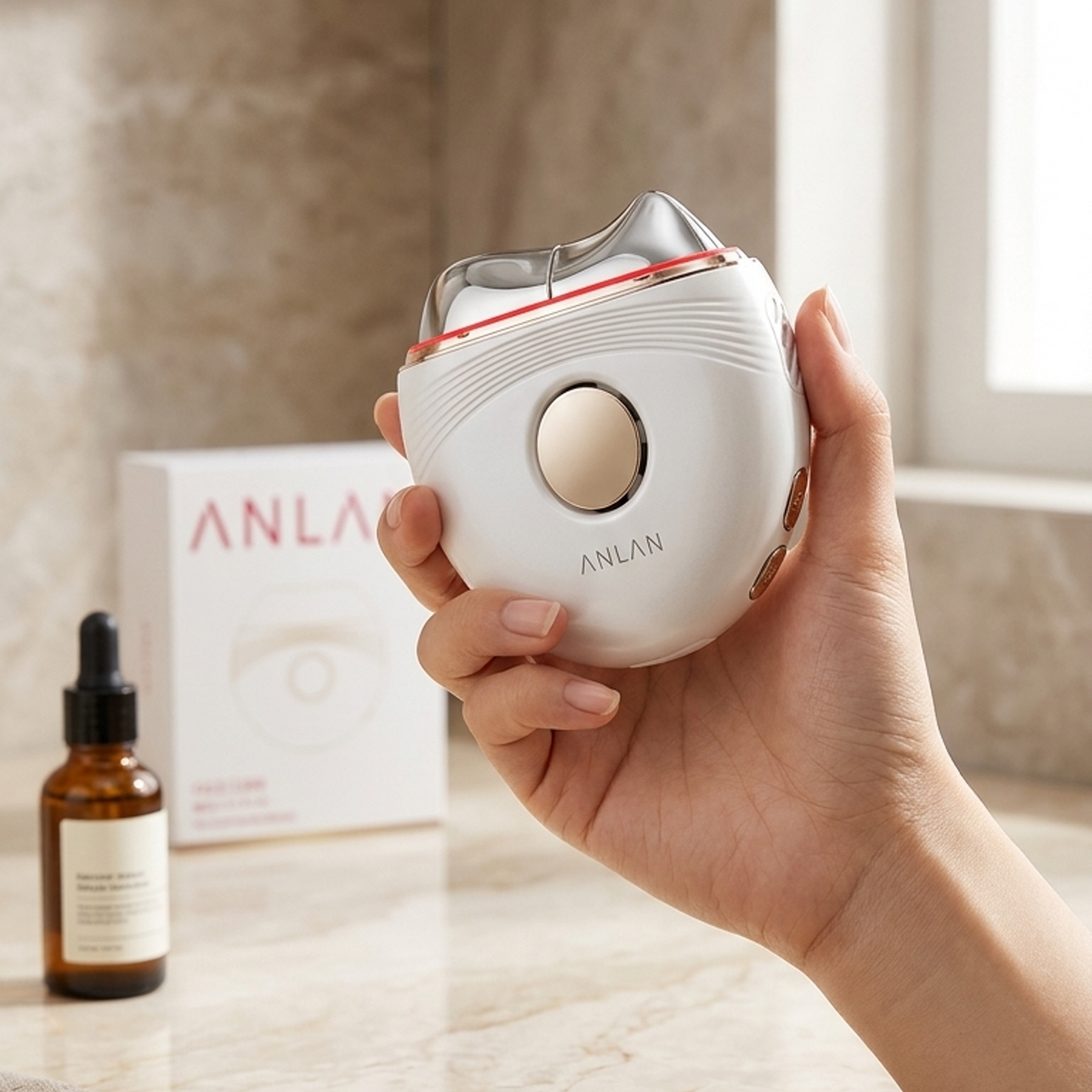 Masseur électrique Guasha EMS pour le visage lifting anti-âge raffermissement de la peau