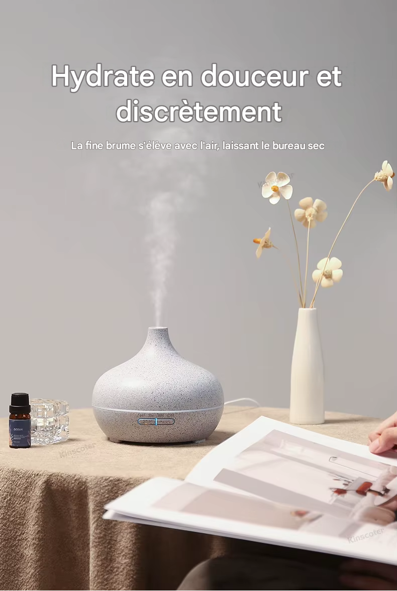 diffuseur d'aromathérapie  300ml huiles essentielles et humidificateur d'air à ultrasons