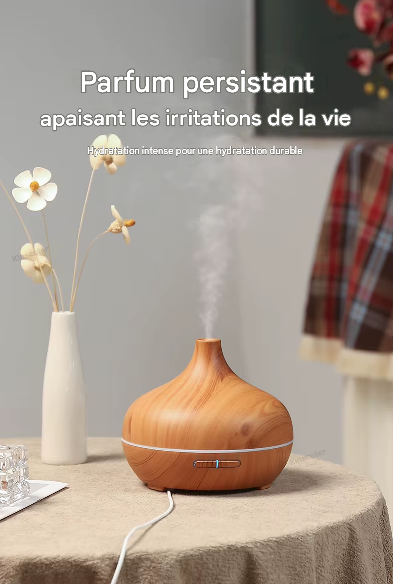 diffuseur d'aromathérapie  300ml huiles essentielles et humidificateur d'air à ultrasons