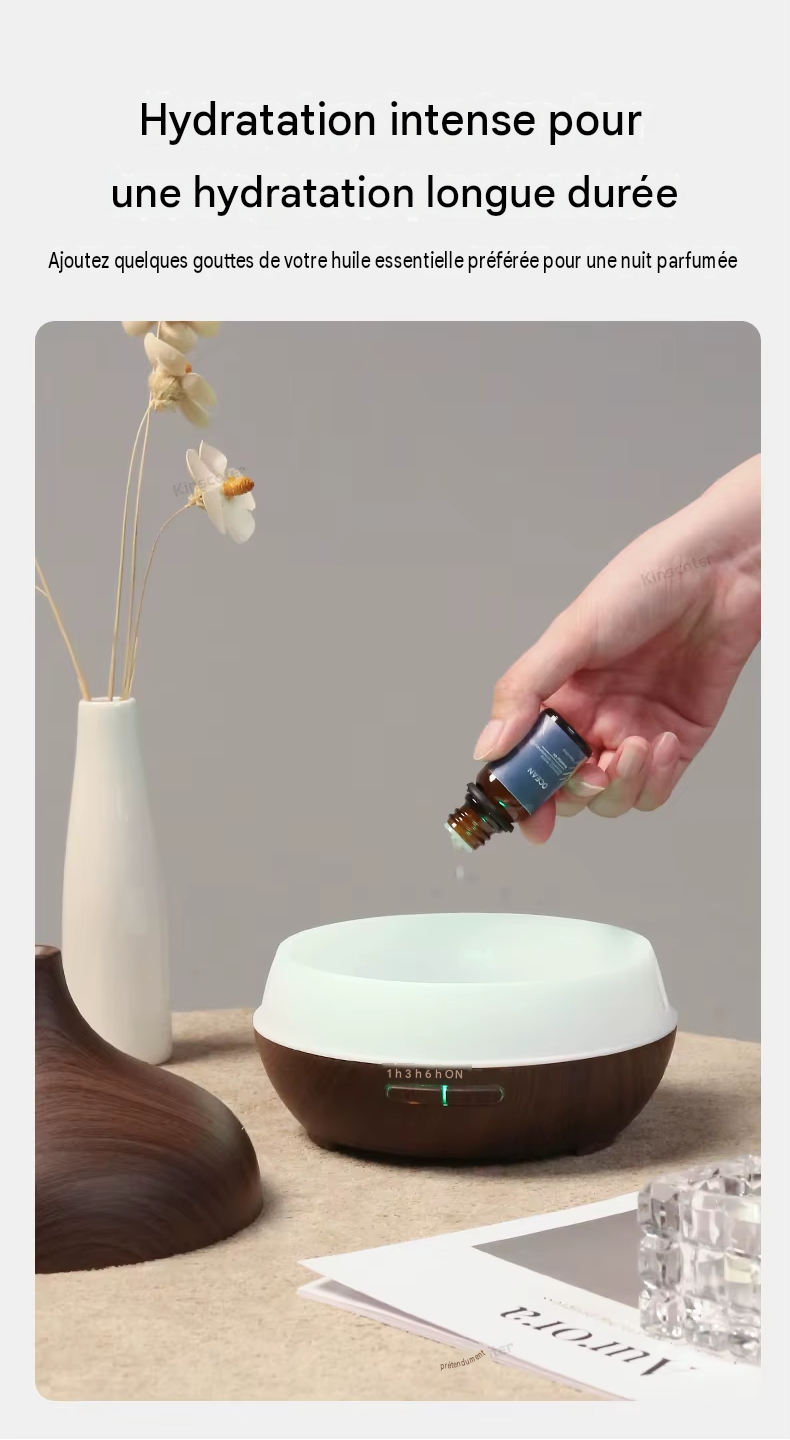 diffuseur d'aromathérapie  300ml huiles essentielles et humidificateur d'air à ultrasons