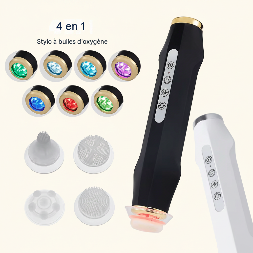Stylo à bulles d'oxygène CO2 pour les soins de la peau du visage