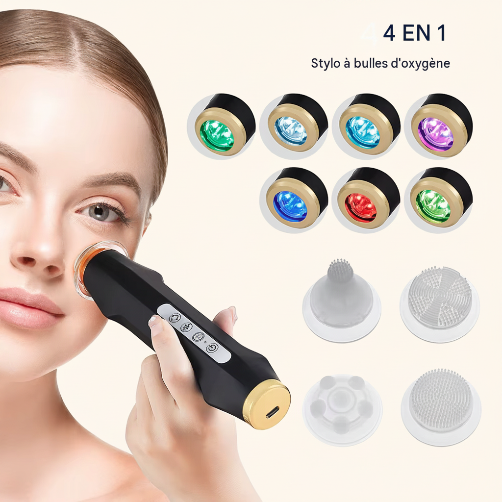 Stylo à bulles d'oxygène CO2 pour les soins de la peau du visage