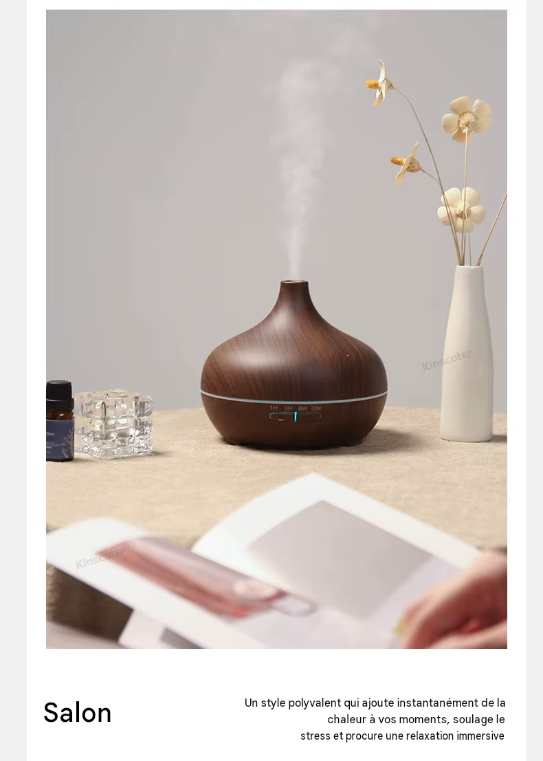 diffuseur d'aromathérapie  300ml huiles essentielles et humidificateur d'air à ultrasons