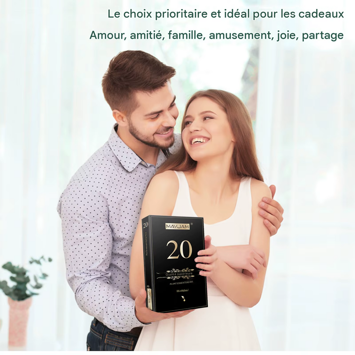 Coffret 20 huiles essentielles pour diffuseur – Extraits naturels (Frankincense, Vanille, Citron, Menthe, Jasmin…)