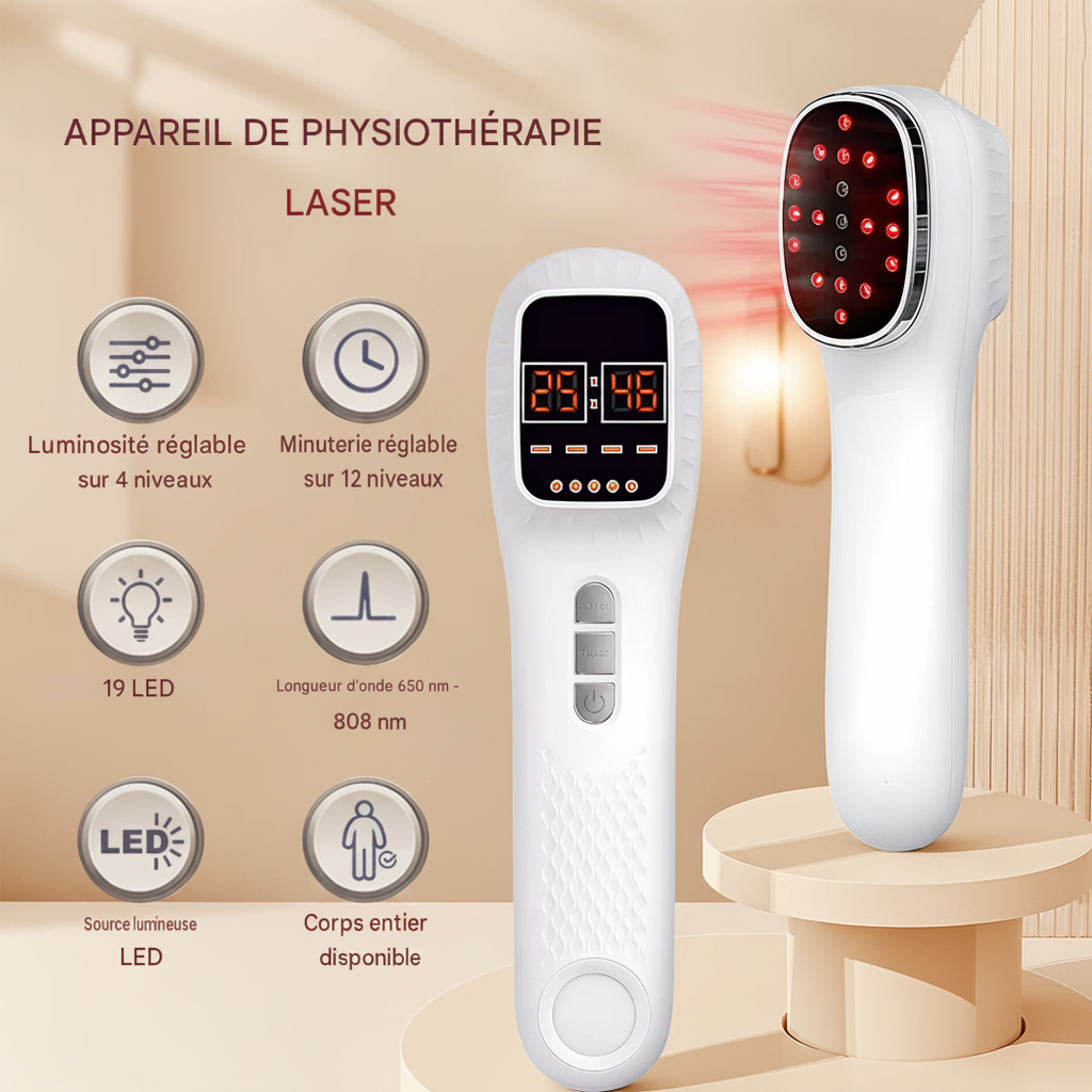 Thérapie à la lumière rouge infrarouge au Laser froid, physiothérapie 808nm