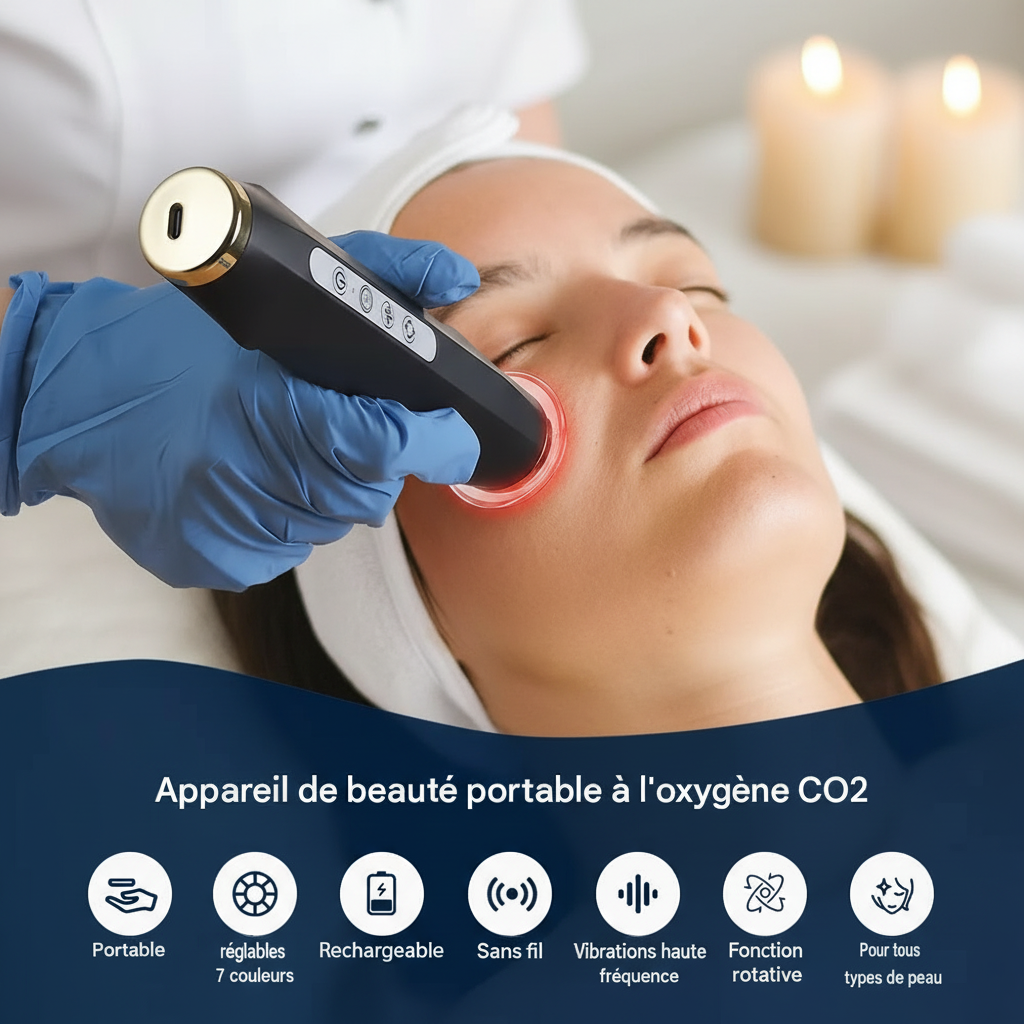 Stylo à bulles d'oxygène CO2 pour les soins de la peau du visage