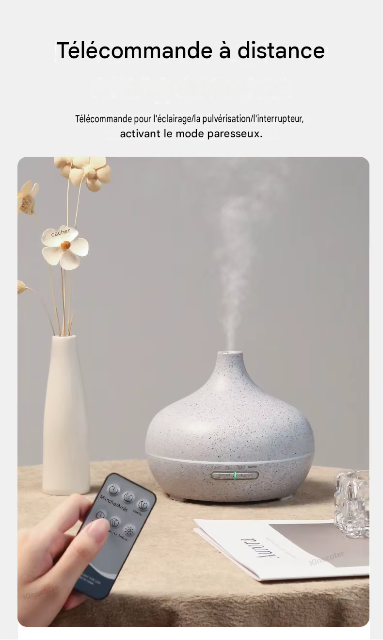diffuseur d'aromathérapie  300ml huiles essentielles et humidificateur d'air à ultrasons