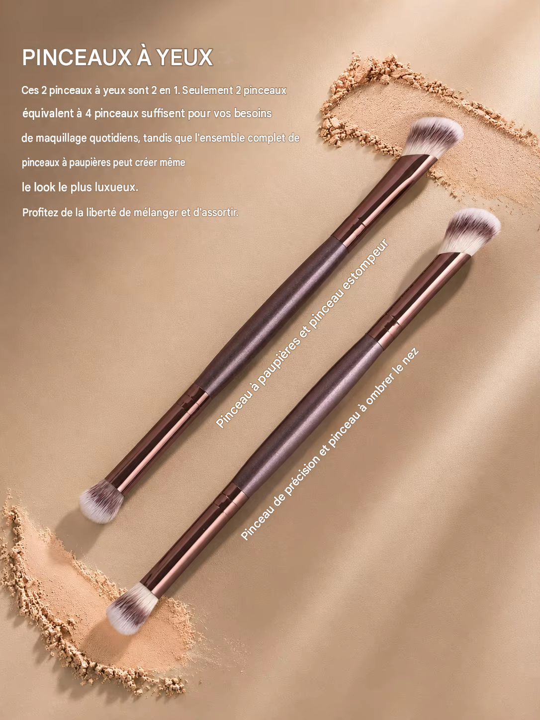 Ensemble de pinceaux de maquillage professionnels