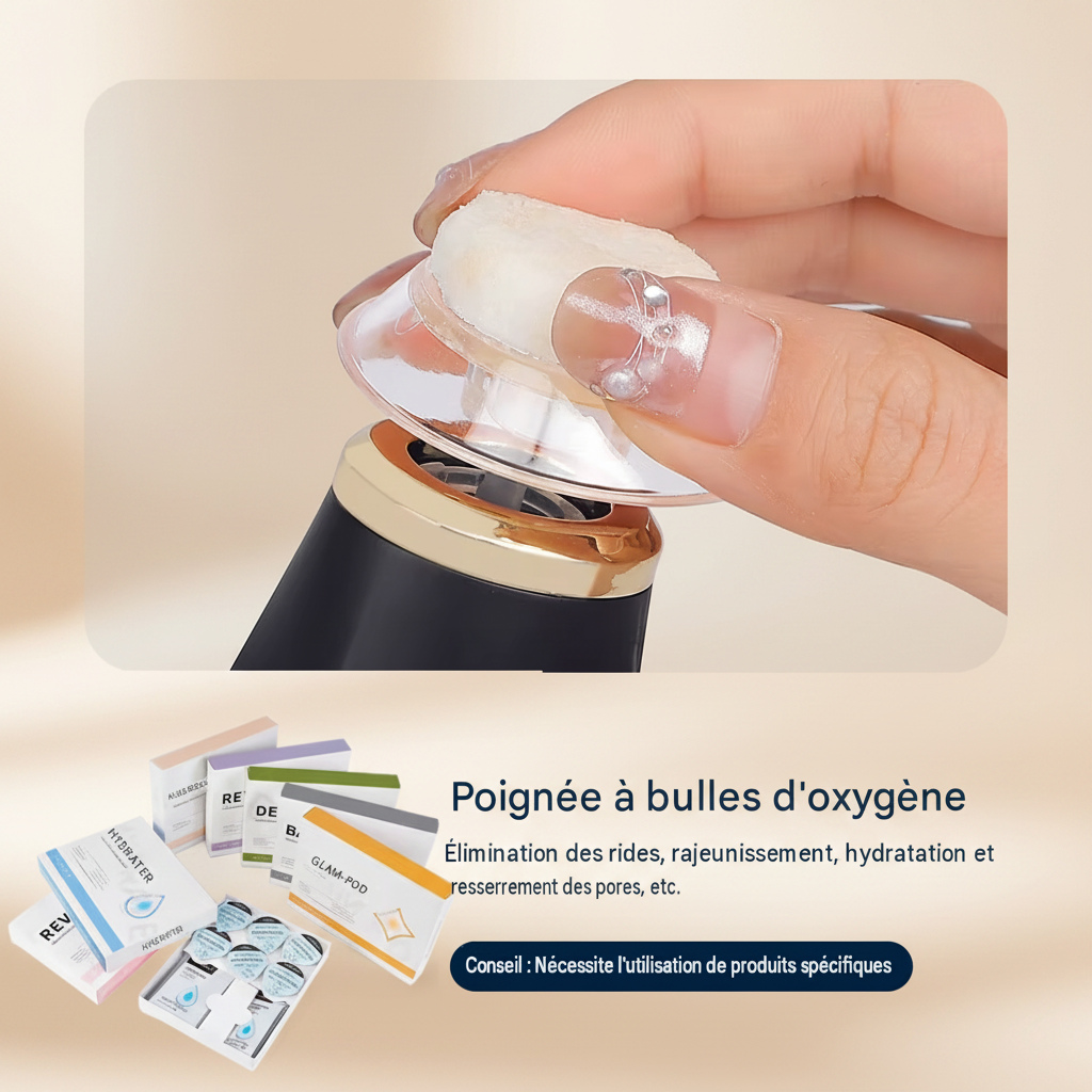 Stylo à bulles d'oxygène CO2 pour les soins de la peau du visage