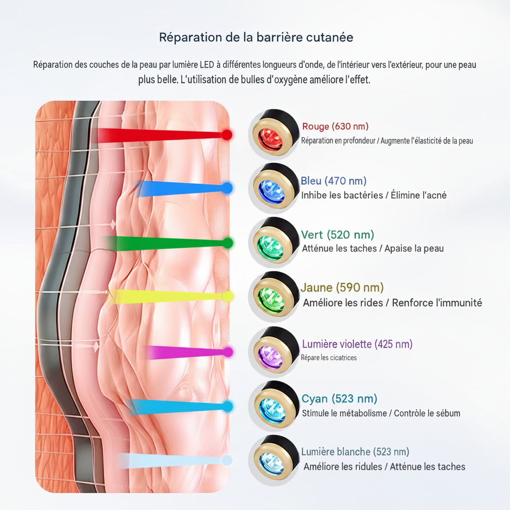 Stylo à bulles d'oxygène CO2 pour les soins de la peau du visage