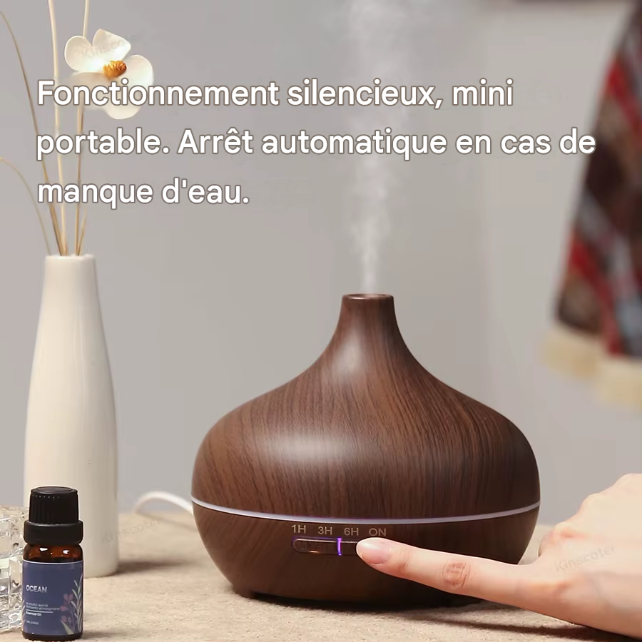 diffuseur d'aromathérapie  300ml huiles essentielles et humidificateur d'air à ultrasons