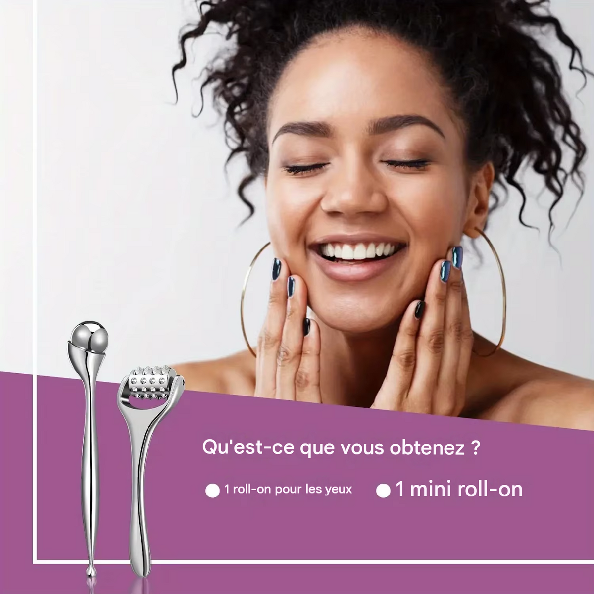 Rouleau de glace en acier inoxydable