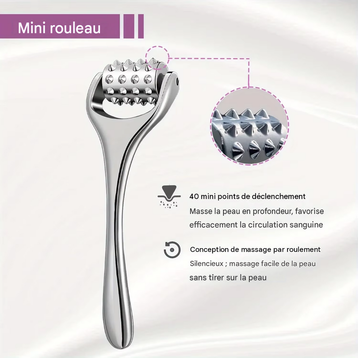 Rouleau de glace en acier inoxydable