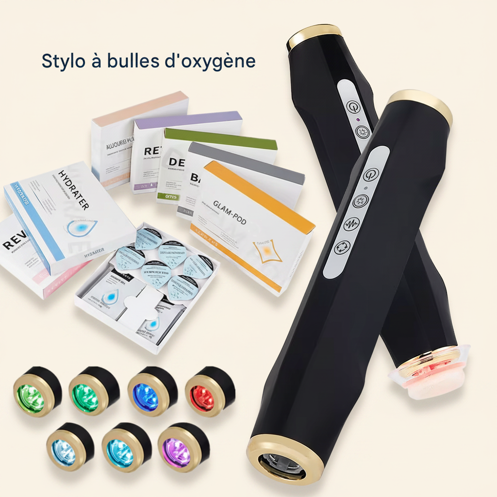 Stylo à bulles d'oxygène CO2 pour les soins de la peau du visage