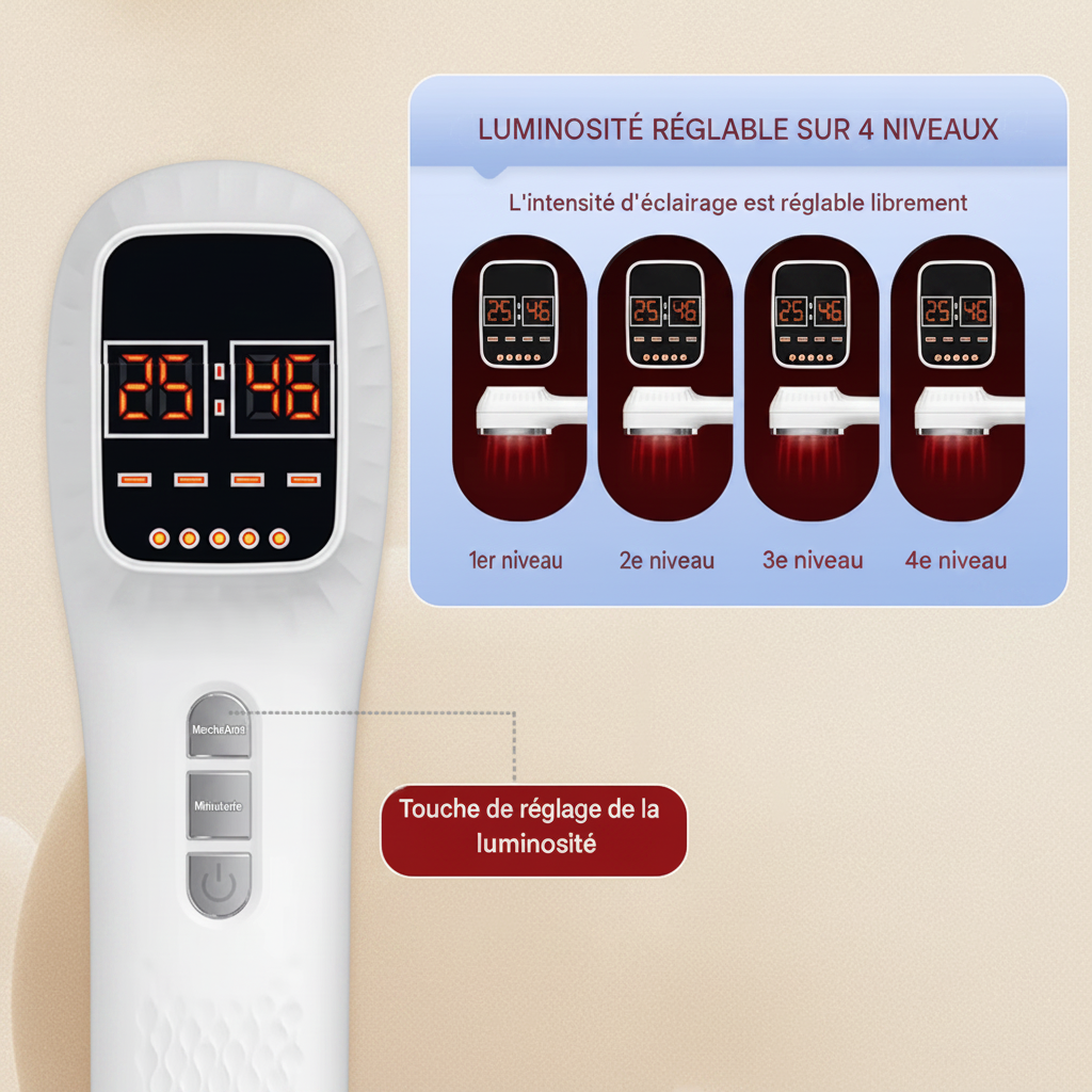 Thérapie à la lumière rouge infrarouge au Laser froid, physiothérapie 808nm