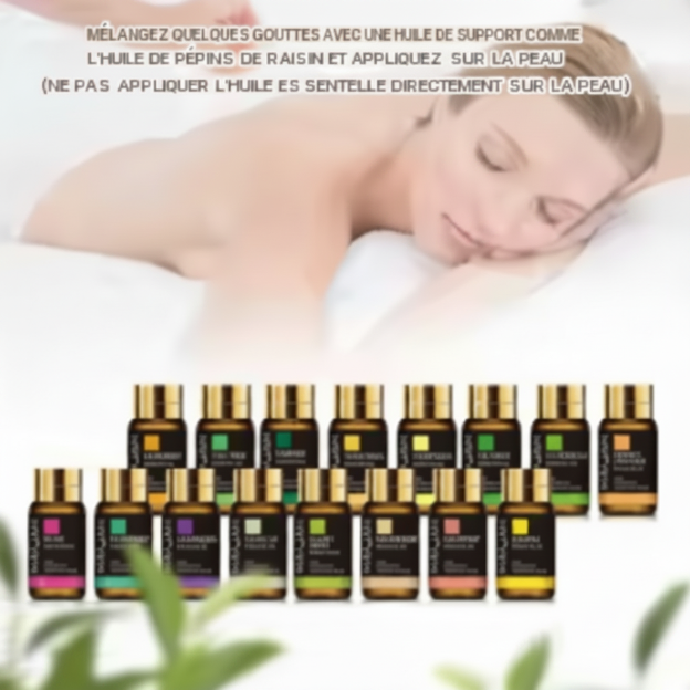 Ensemble de 28 huiles essentielles naturelles idéal pour la diffusion et le bien être
