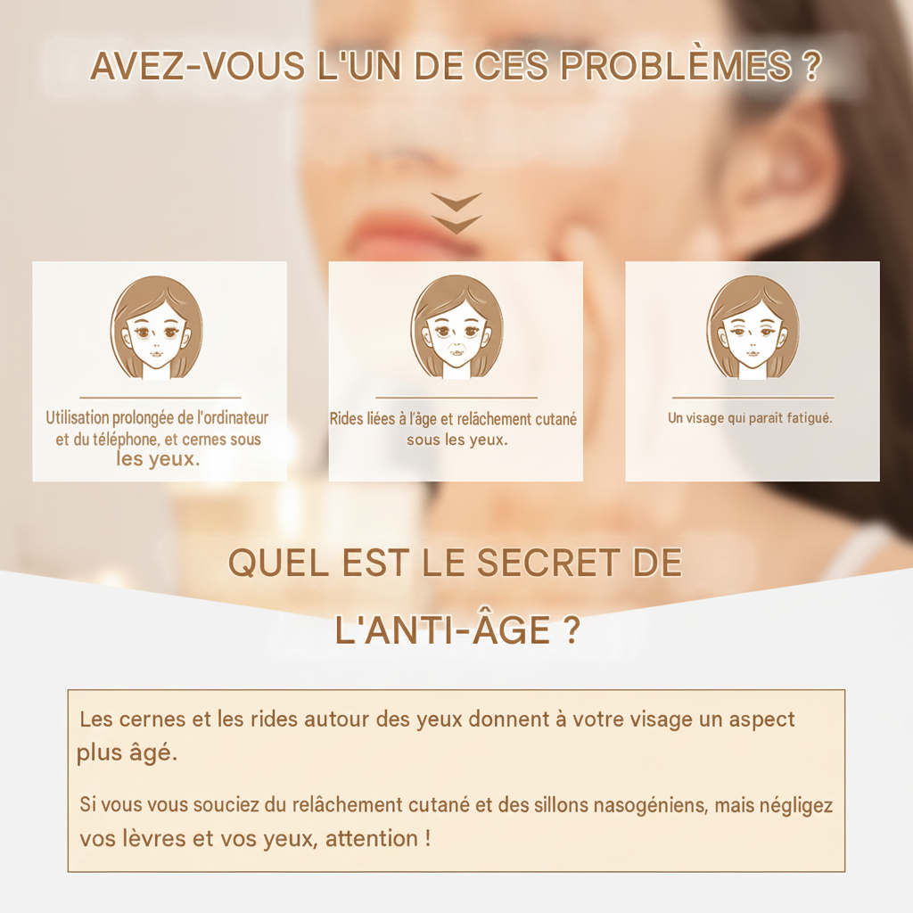Masseur oculaire EMS liftant anti-rides et anti-âge