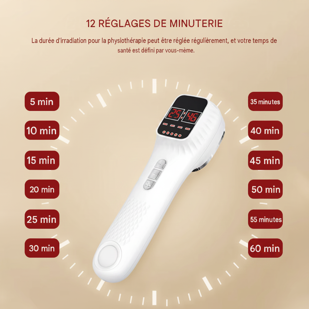 Thérapie à la lumière rouge infrarouge au Laser froid, physiothérapie 808nm