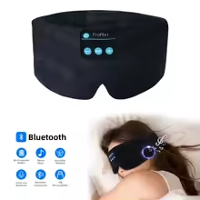 Masque de sommeil Bluetooth doux, casque sans fil pour le sommeil, le voyage et la méditation,