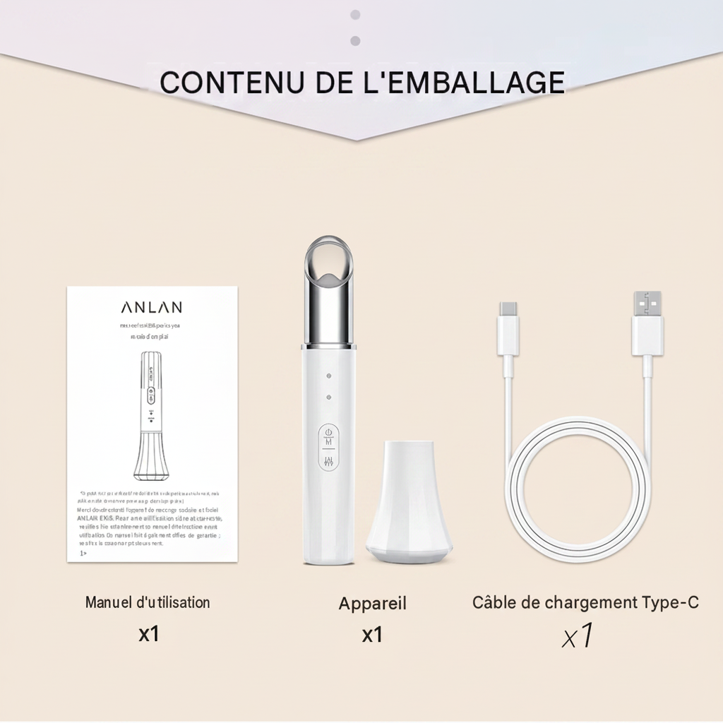 Masseur oculaire EMS liftant anti-rides et anti-âge