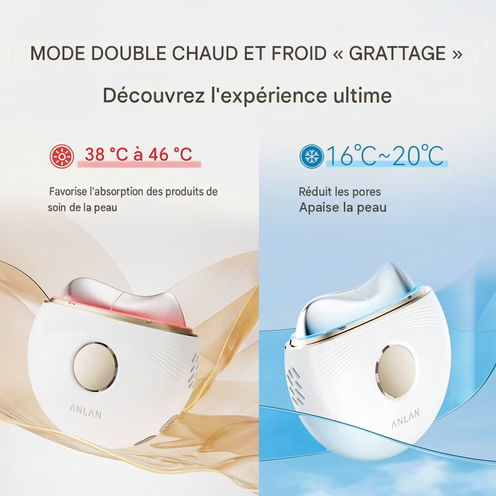 Masseur électrique Guasha EMS pour le visage lifting anti-âge raffermissement de la peau
