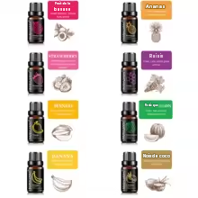 Coffret de 8 bouteilles d'huille essentielle pour diffuseur et humidificateur