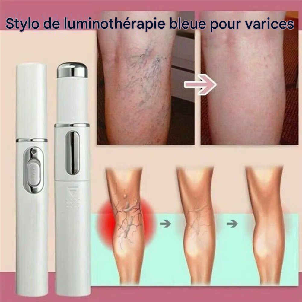 Stylo laser anti-acné et thérapie du visage par luminothérapie LED bleue