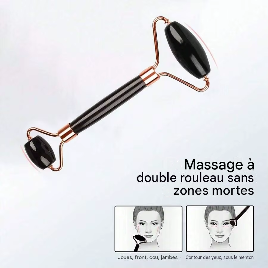 Rouleau de Glace Visage et Outil Gua Sha - Kit Soin du Visage Raffermissant et Massant (1/2/3 pièces)