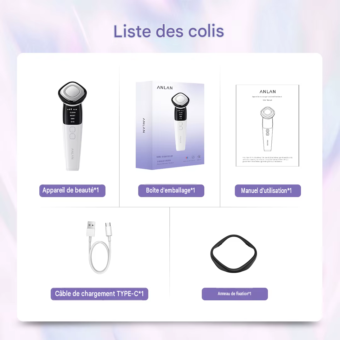 Masseur facial EMS multifonction
