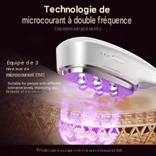 Appareil de beauté Guasha 2 en 1 : Soin du visage EMS et Masseur chaud et froid