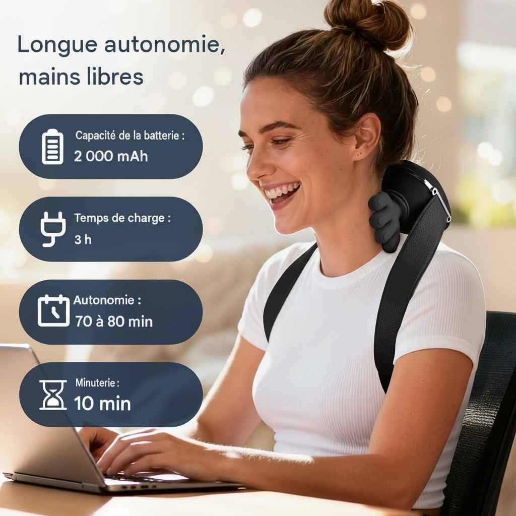 Masseur de cou et d'épaules bionique 4D